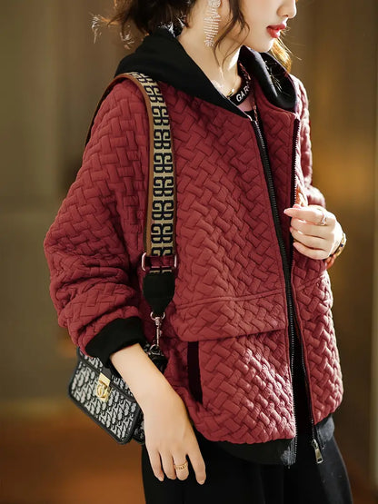 MIRELLE QUILTED HOODIE