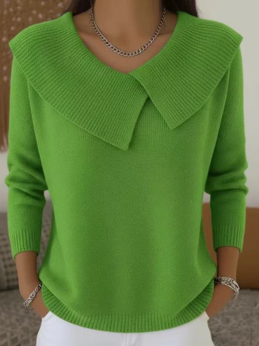 Lucia | Maglia Calda con Colletto Morbido
