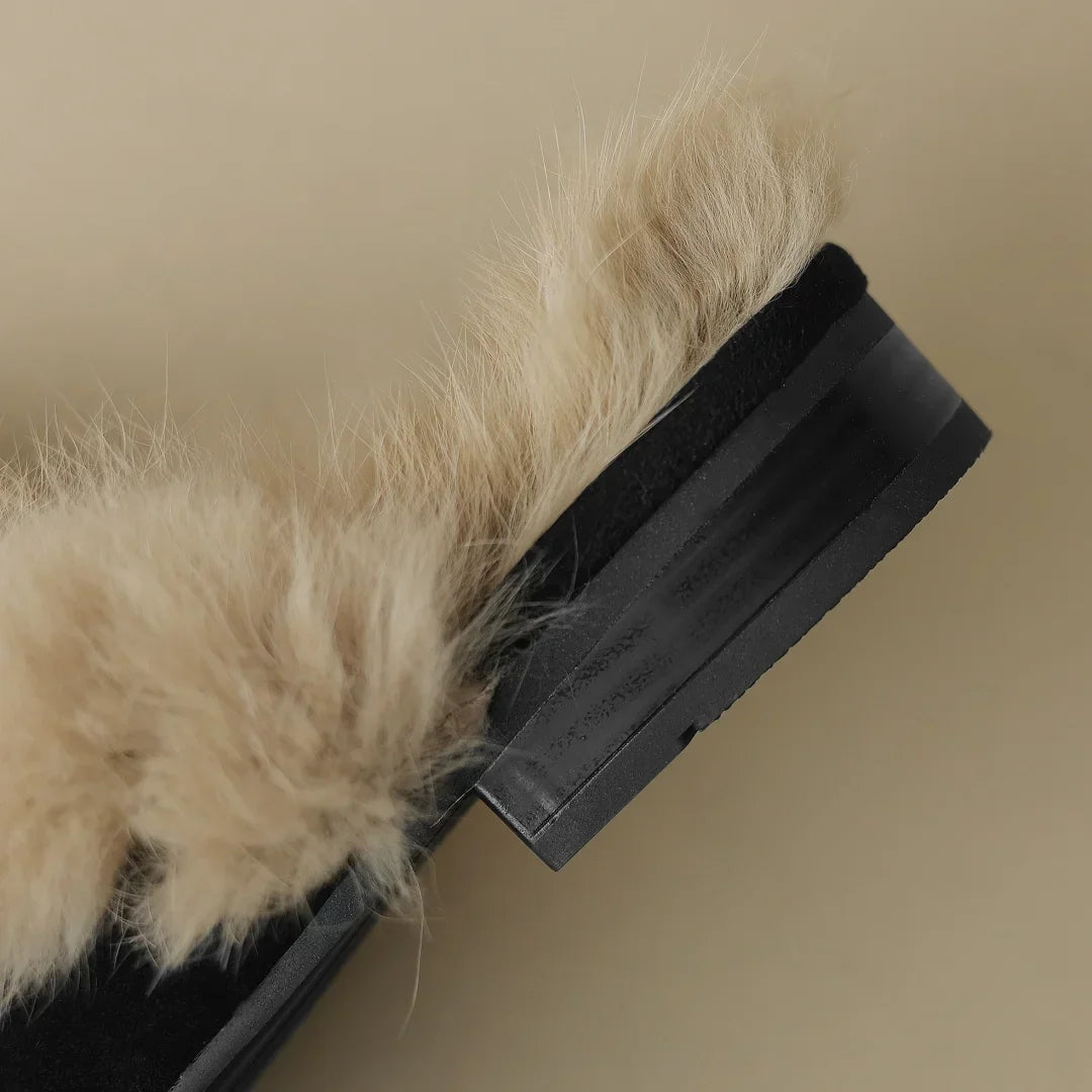 VELOURA SUEDE SHEARLING MULES